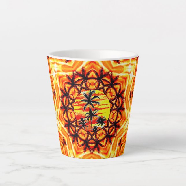 Tasse Latte Coco Palm Star (Devant)