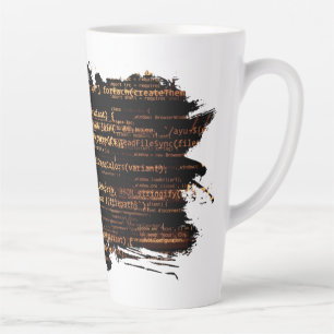 Tasse Latte Code ordinateur