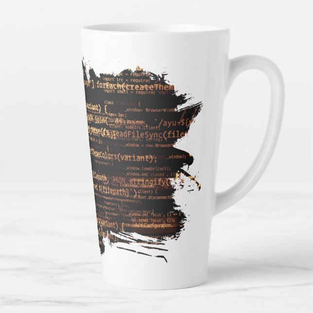 Tasse Latte Code ordinateur (Droite)
