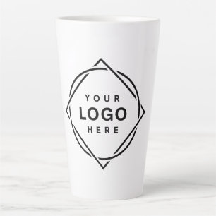 Tasse Latte Code QR noir élégant et élégant