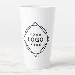 Tasse Latte Code QR noir élégant et élégant