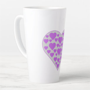 Tasse Latte Cœur dans un cœur – Joli design romantique