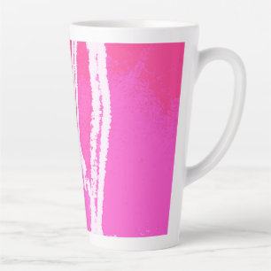 Tasse Latte Coeur de l'avion rose