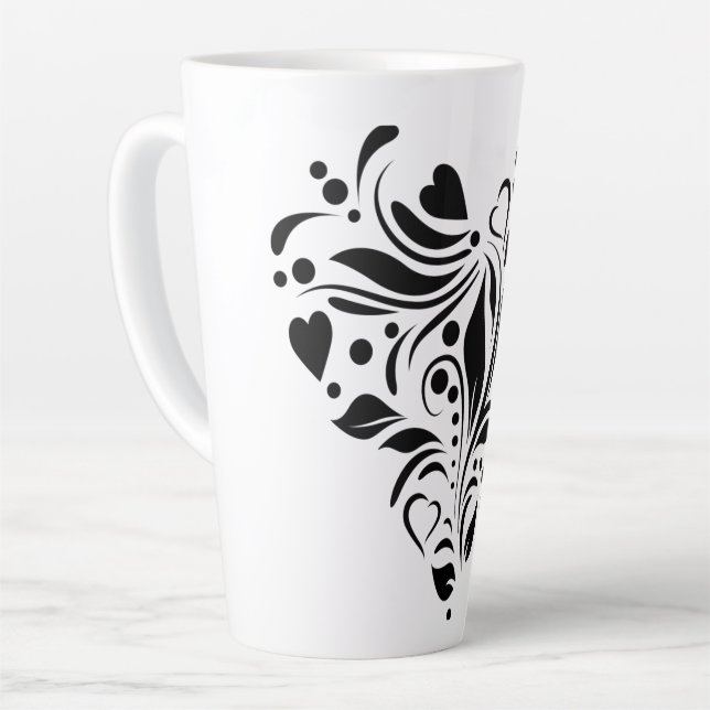 Tasse Latte coeur-gabarit-découpe-fichier-romance (Angle gauche)