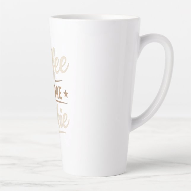 Tasse Latte 👉 Coffee Before Talkie – Funny Coffee Lover (Droite)