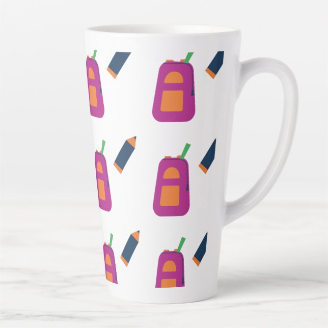 Tasse Latte Coffee, books, and a passion for learning. (Droite)