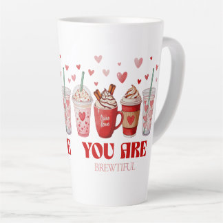 Tasse Latte Coffee Lover Valentines Day