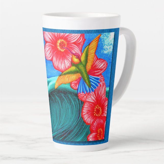 Tasse Latte Colibri Océan (Angle droit)