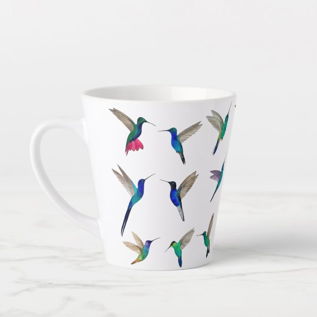 Tasse Latte Colibri tropical (Gauche)