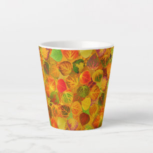 Tasse Latte Collage Feuille en peuplier massif transparent 1