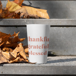 Tasse Latte Collage moderne Trois photos   BON THANKSGIVING