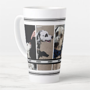 Tasse Latte Collage photo pour animal de compagnie personnalis