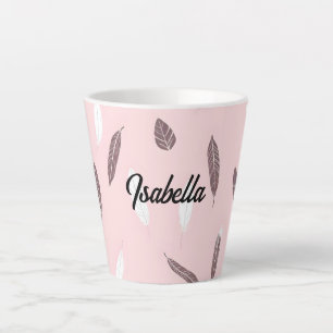 Tasse Latte Collection Bohème de plumes populaires de luxe