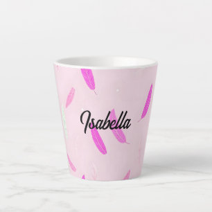 Tasse Latte Collection Bohème de plumes tendance de luxe