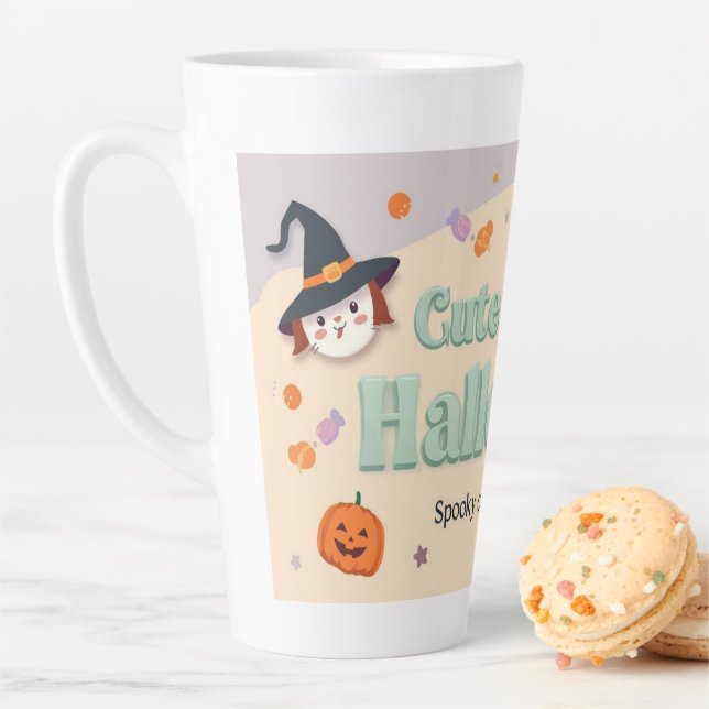 Tasse Latte Collection "Cute & Kind Halloween" (En situation)