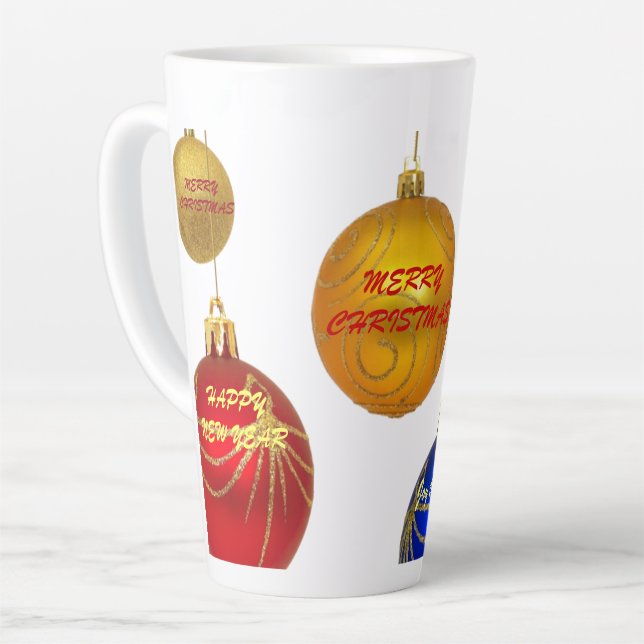 Tasse Latte Collection de Noël Suzanne Elizabeth  Fêtes (Angle gauche)