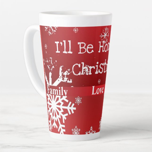 Tasse Latte Collection de Noël Suzanne Elizabeth  Fêtes (Angle gauche)