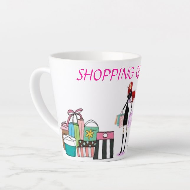 TASSE LATTE COLLECTION REINE DU SHOPPING (Angle gauche)