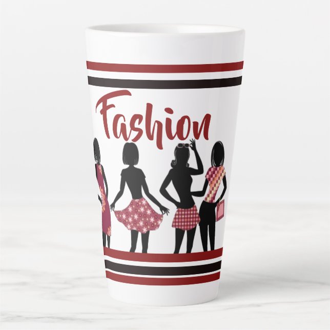 TASSE LATTE COLLECTION REINE DU SHOPPING (Devant)
