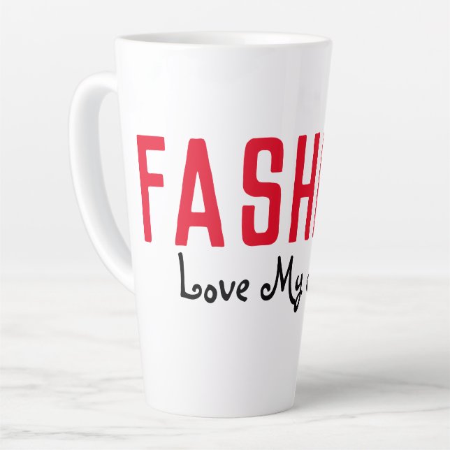 TASSE LATTE COLLECTION REINE DU SHOPPING (Angle gauche)