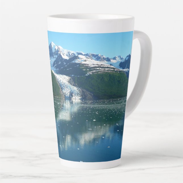 Tasse Latte College Fjord I Belle photographie de l'Alaska (Angle droit)