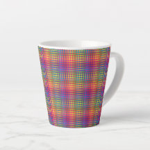 Colorful Checker Abstract Pattern