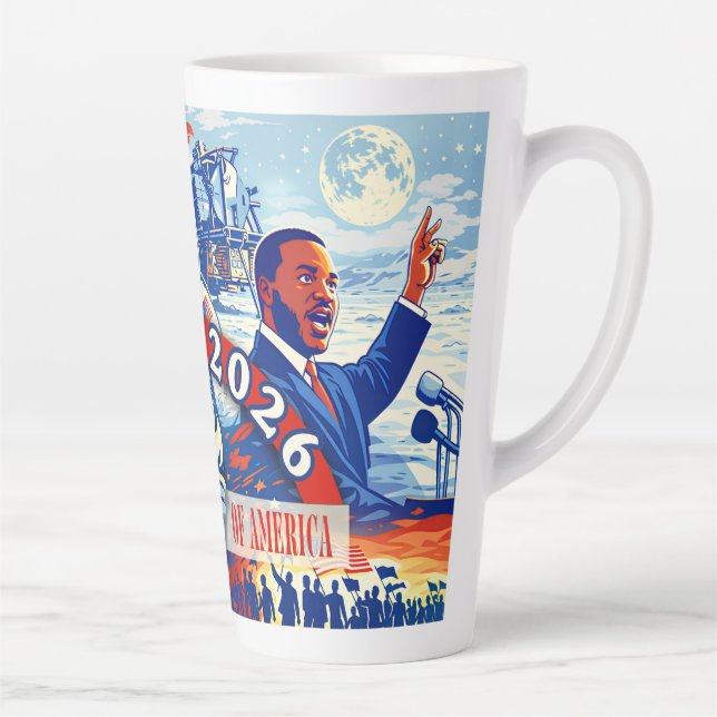 Tasse Latte Commemorative 1776-2026 États-Unis Semiquincentena (Droite)