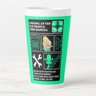 Tasse Latte Comment comprendre les personnes âgées