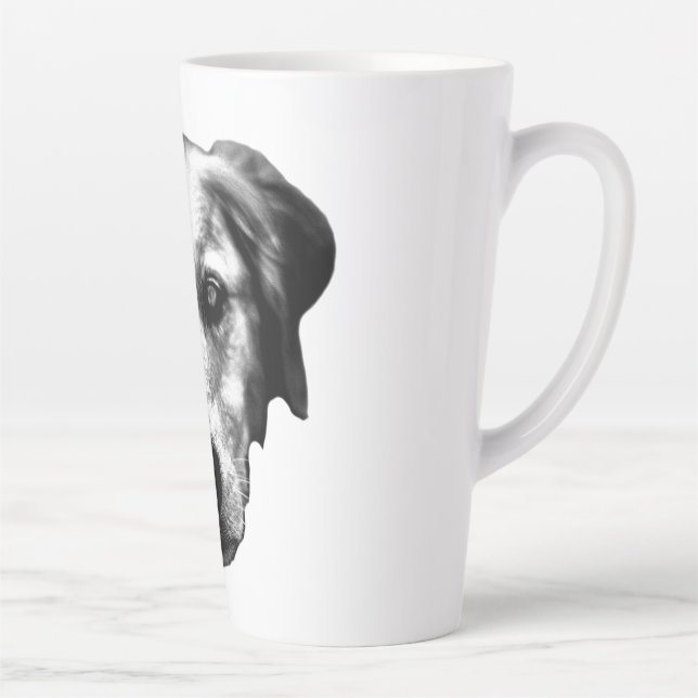 Tasse Latte Compagnon de cidre du matin en monochrome (Droite)