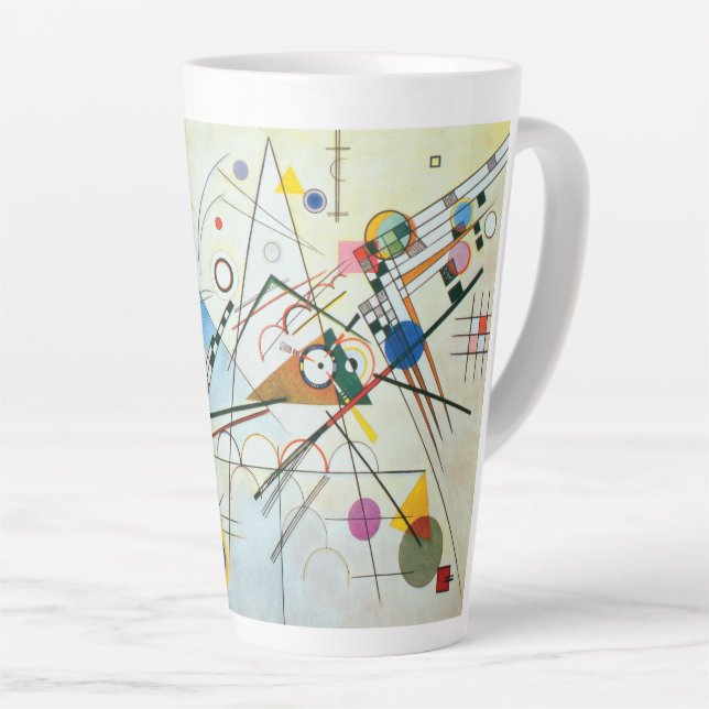 Tasse Latte Composition VIII par Wassily Kandinsky (Angle droit)