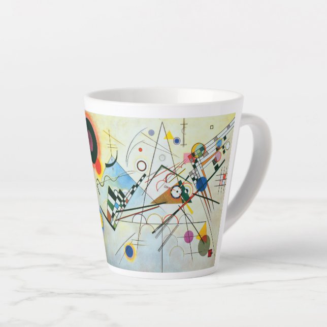 Tasse Latte Composition VIII par Wassily Kandinsky (Angle droit)