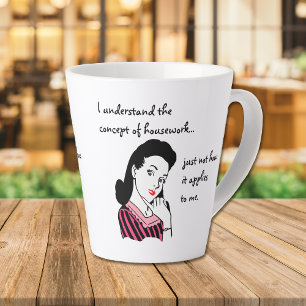 Tasse Latte Concept de ménage amusant