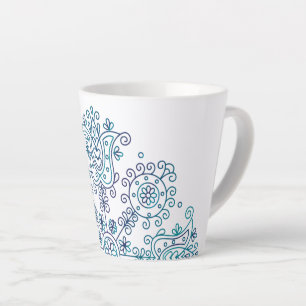 Tasse Latte Conception de broderie folklorique