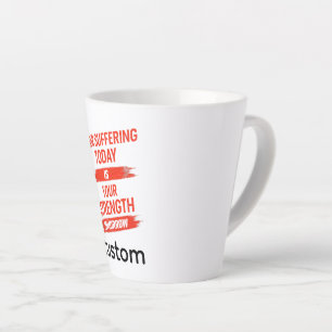 Tasse Latte Conception de citation de motivation