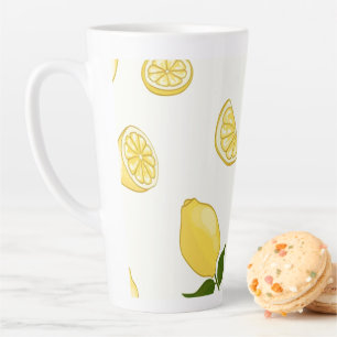 Tasse Latte Conception de citron en pâte tardive