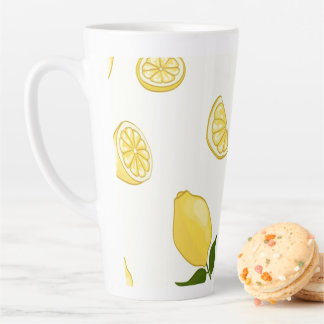 Tasse Latte Conception de citron en pâte tardive