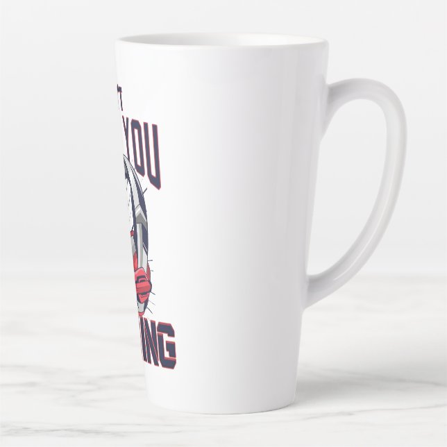 Tasse Latte Conception de jeux avec casque (Droite)