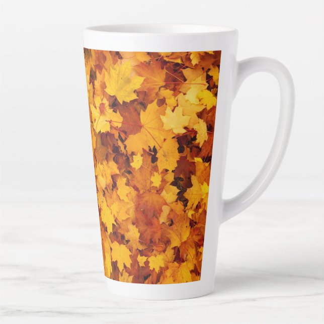 Tasse Latte Conception de Motif Maple Leaf (Droite)