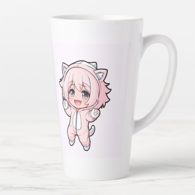 Tasse Latte Conception de poupée mignonne “en cours de réalisa (Droite)