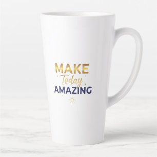 Tasse Latte Conception de soleil marine or Make Today Amazing
