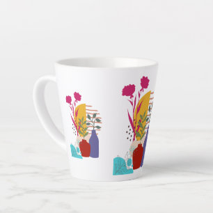 Tasse Latte Conception d'œuvres d'art