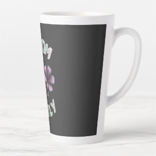 Tasse Latte Conception florale de printemps Bloom Softly Paste
