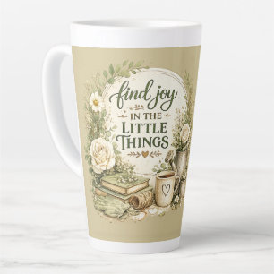 Tasse Latte Conception Inspirationnelle Cottagecore Florale Bo