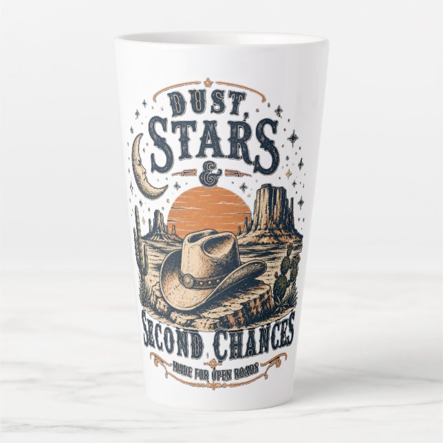 Tasse Latte Conception occidentale de deuxième chance Dust Sta (Devant)
