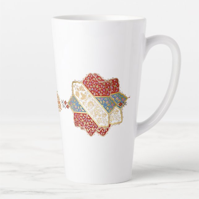 Tasse Latte Conception turque élégante Eid Mubarak  (Droite)