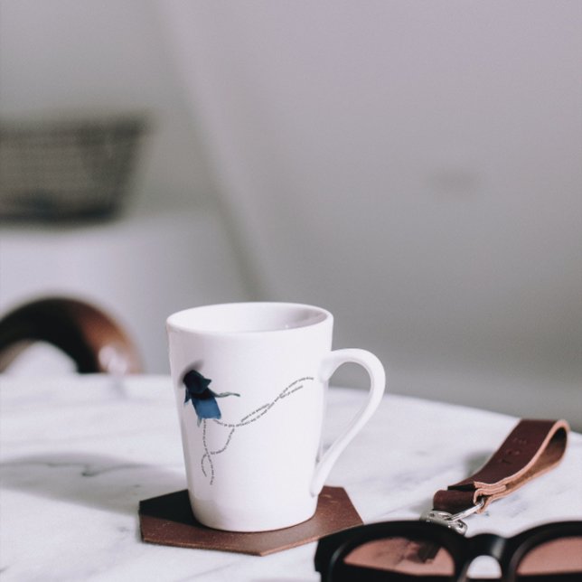 Tasse Latte condolence stoïque sympathie cadeau côtier iris bl (Créateur téléchargé)