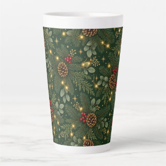 Tasse Latte Cône de Noël