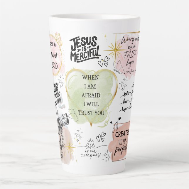 Tasse Latte Confort courageux (Devant)