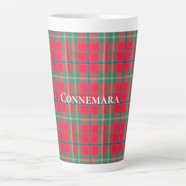 Tasse Latte Connemara Ireland Tartan (Devant)