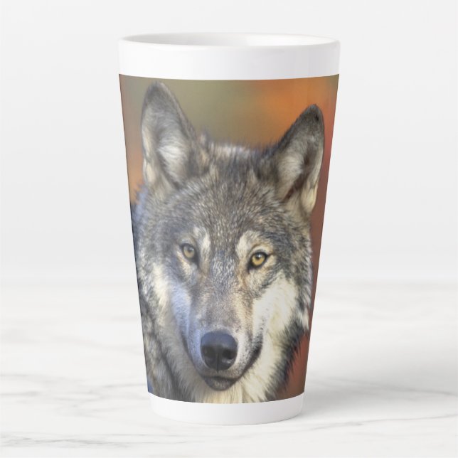 Tasse Latte "Conscient du loup" (Devant)